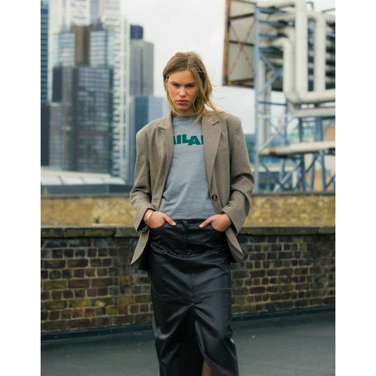 Topshop plaid blazer womens on sale