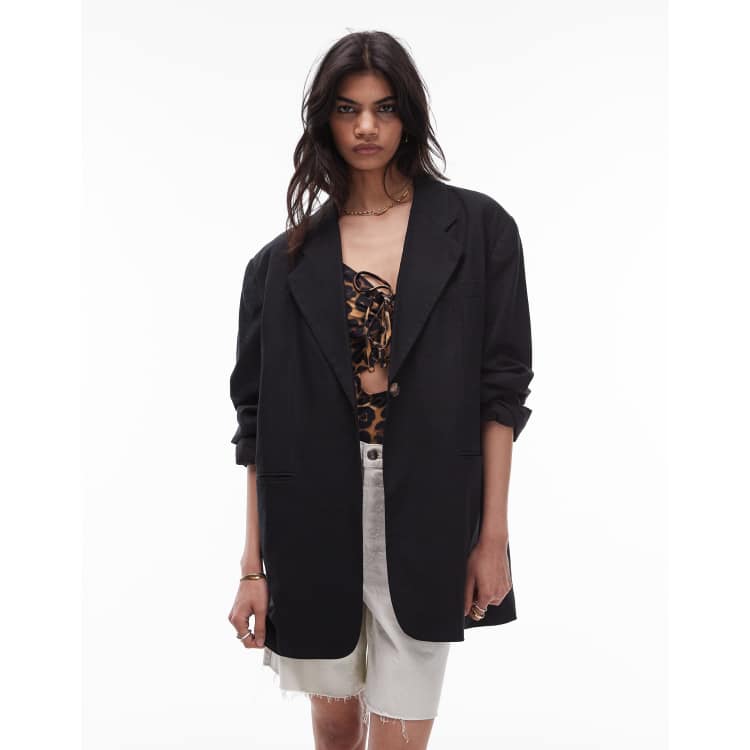 Topshop Pink afte Blazer Oversized
