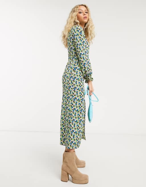 Topshop high shop neck dress