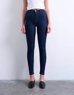 High rise skinny jean in indigo rinse