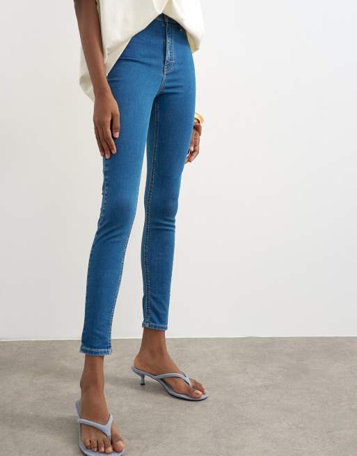 Topshop high rise skinny jean in vintage blue, 2 of 7