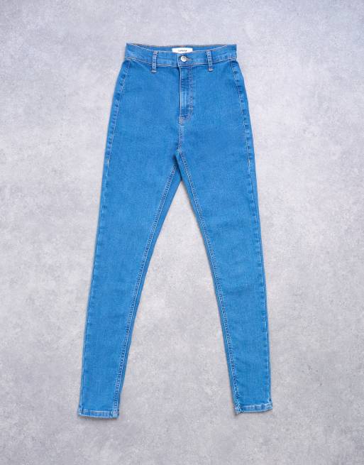 Topshop high rise super skinny jean in vintage blue, 6 of 7