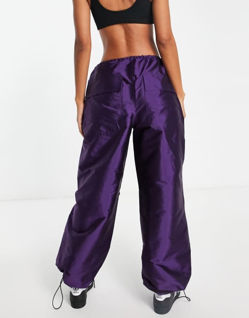 Shiny store purple pants