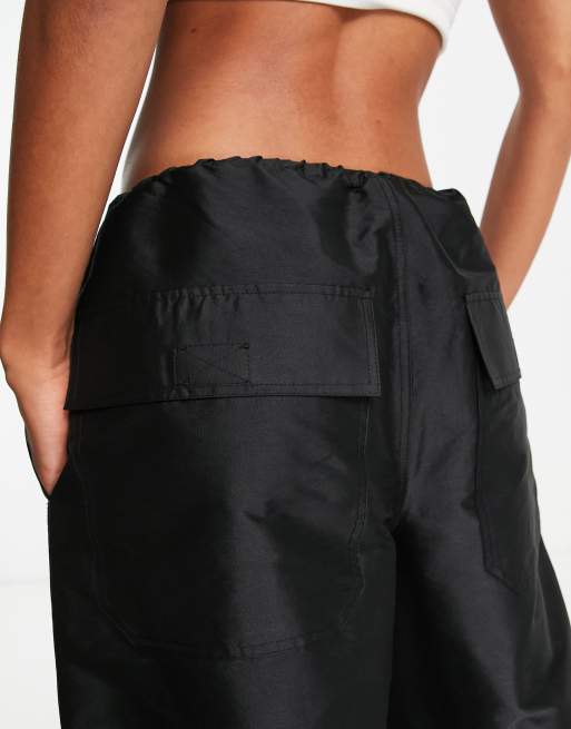 Topshop black best sale cargo trousers