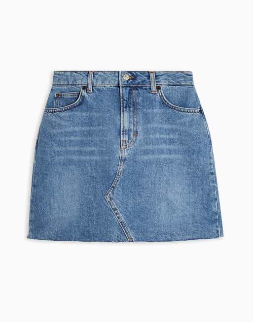 Denim blue outlet skirt