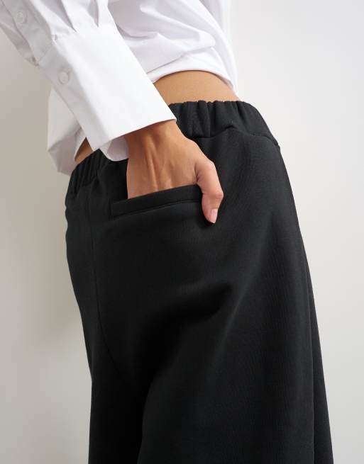 Topshop High-Waist-Jogger mit Falten in Schwarz, 4 von 5