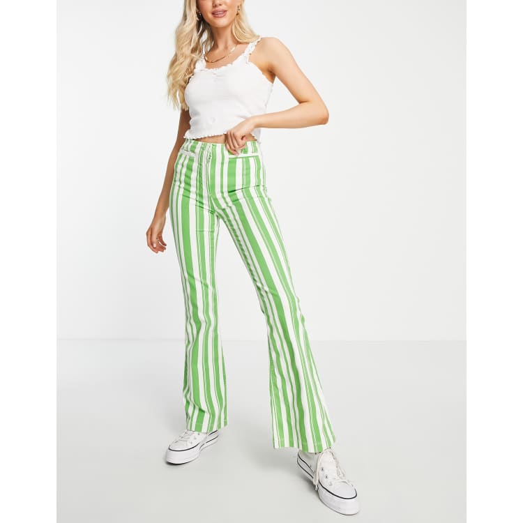 Striped 2025 trousers topshop