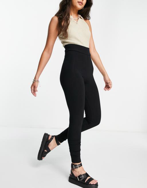 Topshop high waisted legging in black