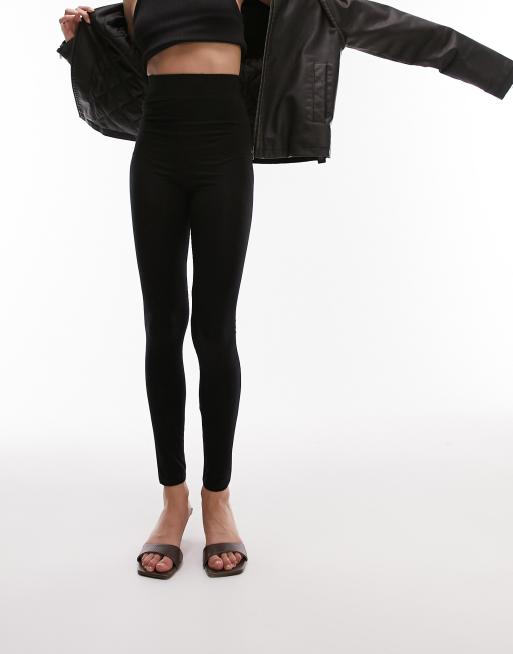 Topshop high waisted legging in black