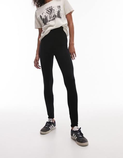 Topshop high waisted legging in black - view 1