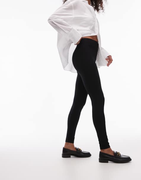 Topshop high waisted legging in black - view 1