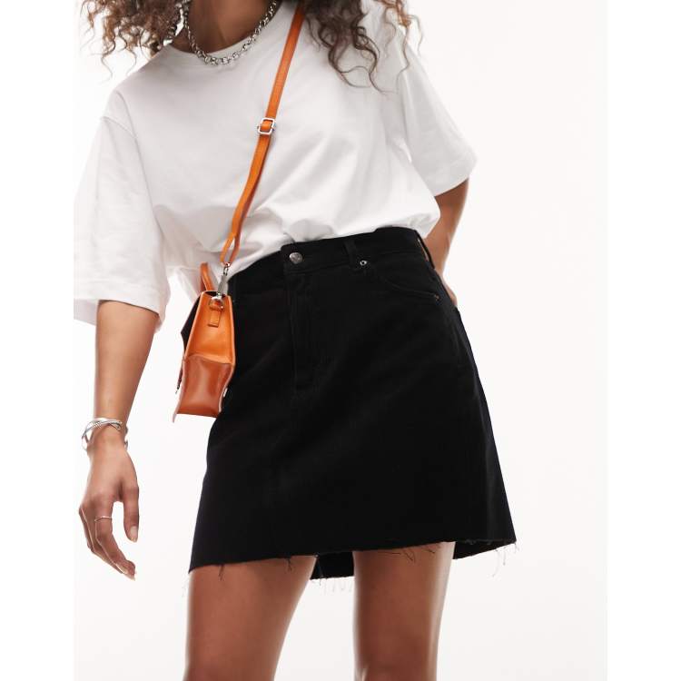 Black cord skirt topshop deals