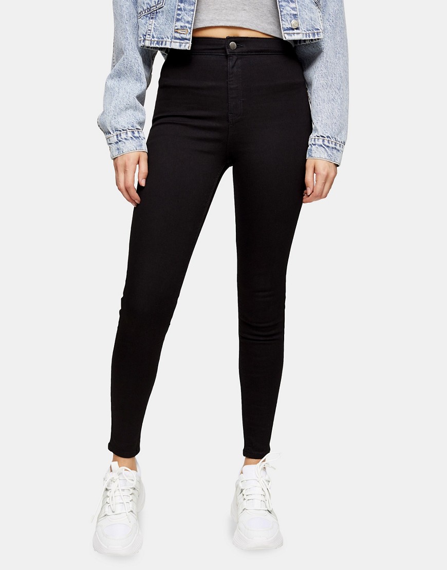 Topshop holding-power joni jeans in black