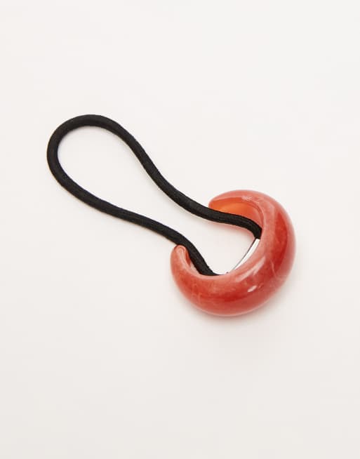 Topshop Holly hair cuff in red resin, 2 of 3