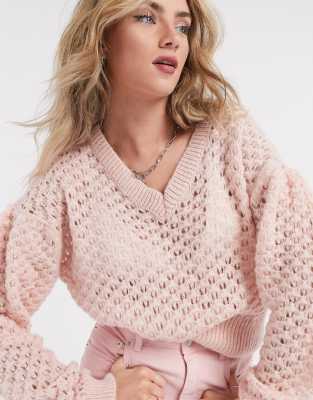 light pink sweater