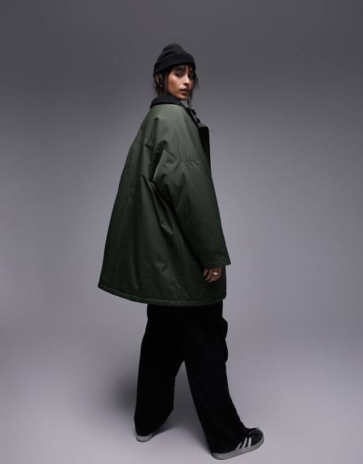 Topshop store hooded coat