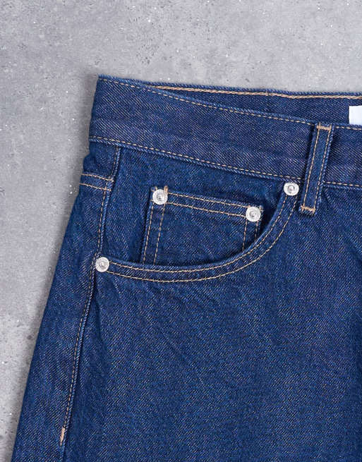 Topshop Horizon mid rise wide leg jean in indigo rinse, 5 of 7