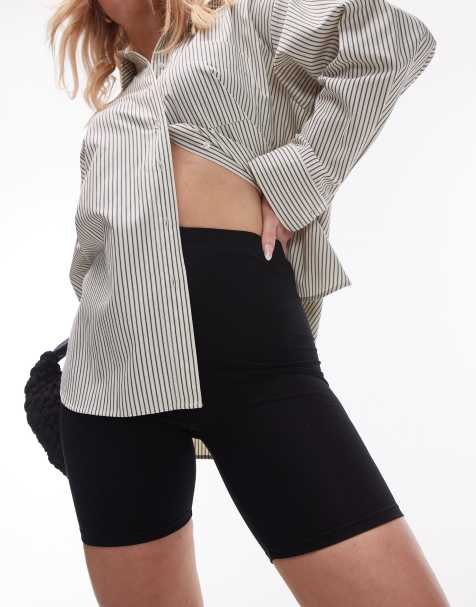 Topshop Hourglass basic legging short in black - view 1
