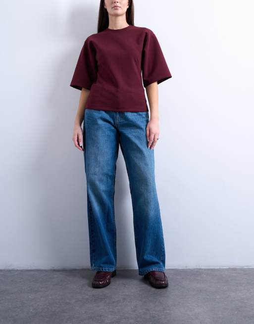 Topshop Hourglass - Cinch - Jeans comodi blu vintage, 3 di 7