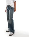 [Topshop] Topshop Hourglass Ember low rise straight leg jeans in grime blue W32 L32 Grime Blue