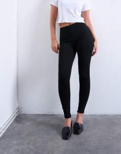 Full length heavy weight legging in black