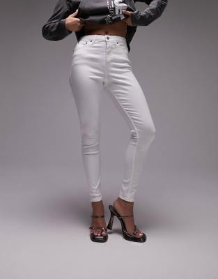 Topshop Hourglass Topshop Hourglass high rise Jamie jeans in white