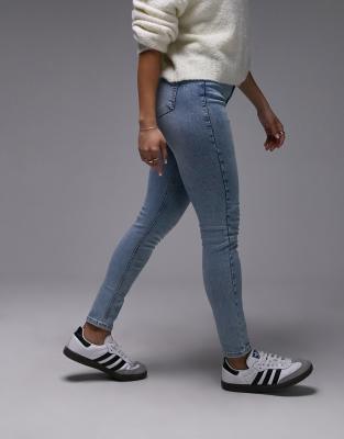 Topshop Hourglass - Jamie - Ausgeblichene Jeans-Blau