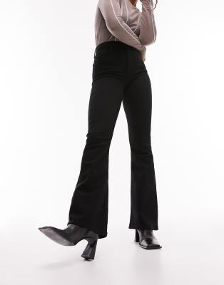 Jamie flare high rise jeans in black