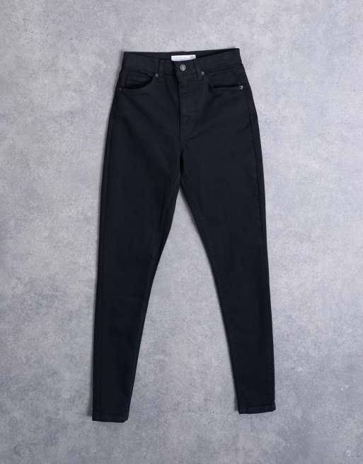 Topshop Hourglass Jamie high rise jean in black, 6 of 7