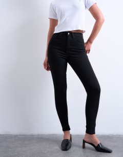 Hourglass Jamie high rise skinny jean in black