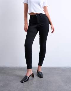 Hourglass Jamie high rise skinny jean in black