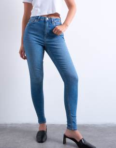 Hourglass Jamie high rise skinny jean in vintage blue