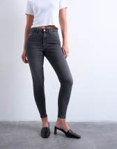 Topshop Hourglass Jamie high rise skinny jean in washed black