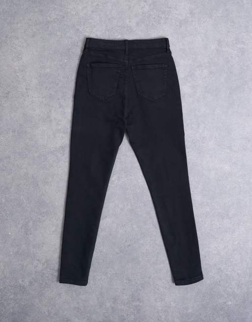 Topshop Hourglass high rise Jamie jeans in black  