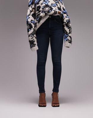 Topshop blue black jamie sales jeans