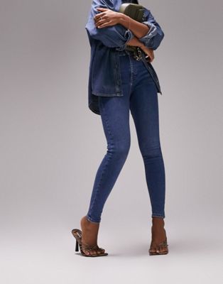 Topshop Hourglass Jamie jeans in mid blue | ASOS