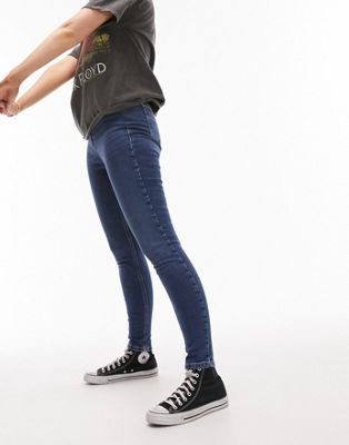 Topshop Hourglass Jamie jeans in rich blue - ASOS Price Checker