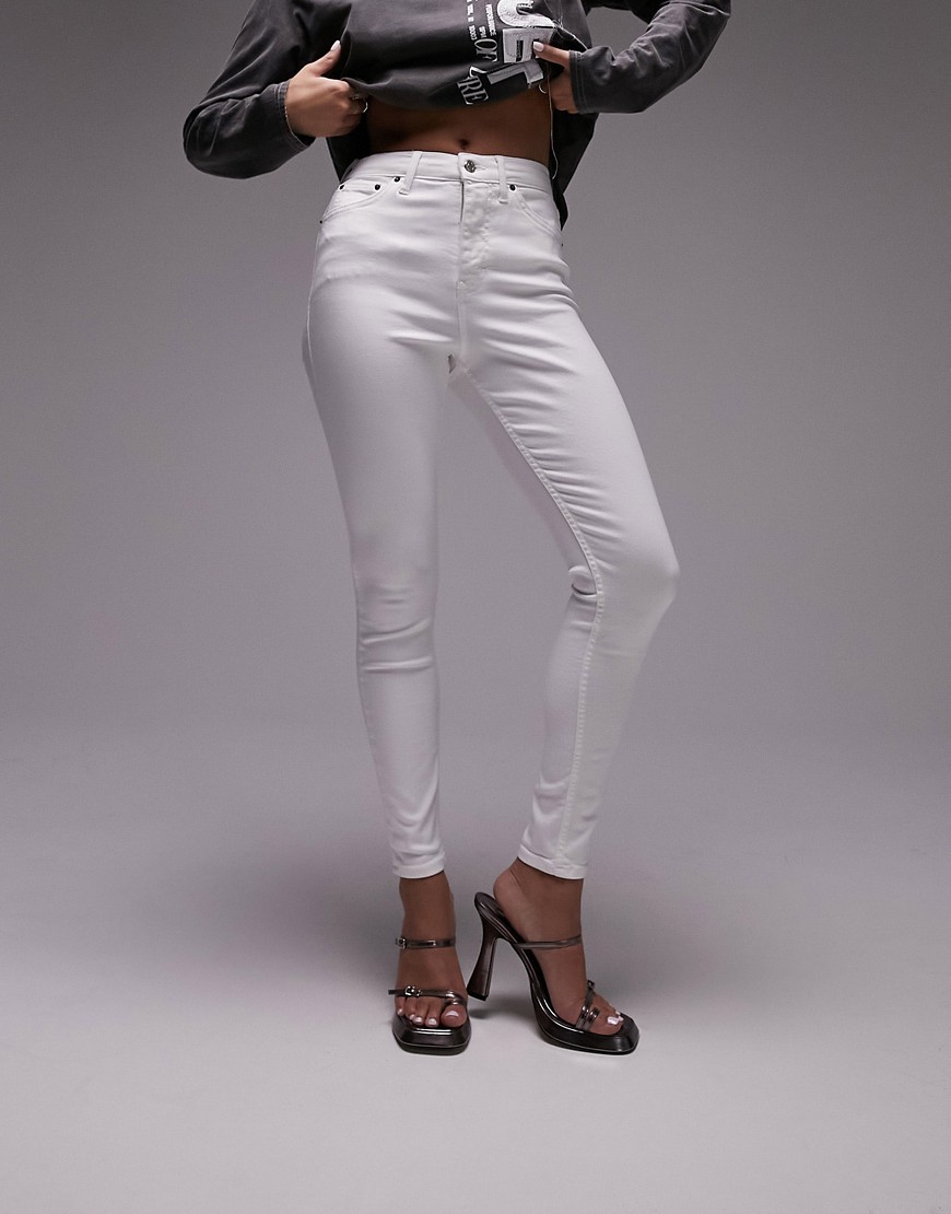 Topshop Hourglass Jamie jeans in white