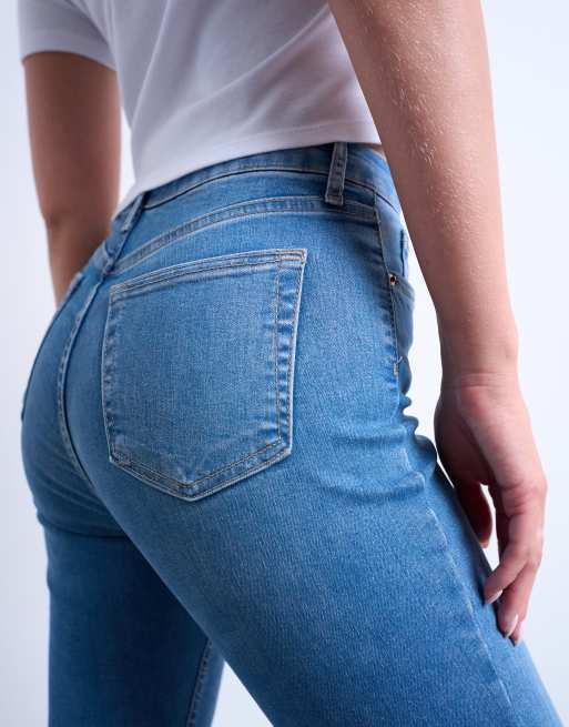 Topshop Hourglass – Jamie – Mellanblå, skinny jeans med hög midja, 5 av 7
