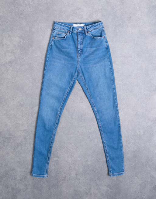 Topshop Hourglass – Jamie – Mellanblå, skinny jeans med hög midja, 6 av 7