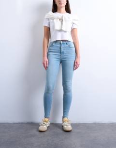 Hourglass Jamie skinny high rise jean in bleach
