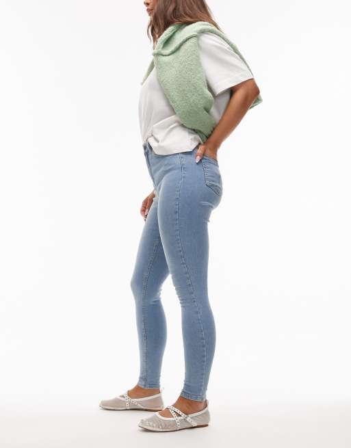 Topshop - Hourglass - Jamie - Skinny jeans met hoge taille in bleekwassing, 3 van 5