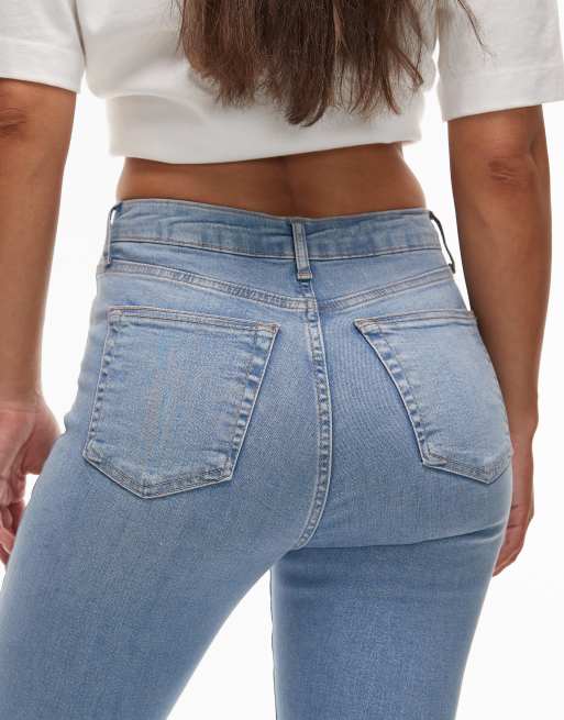Topshop - Hourglass - Jamie - Skinny jeans met hoge taille in bleekwassing, 4 van 5