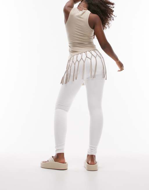 Topshop Hourglass – Joni – Białe jeansy, 2 z 5