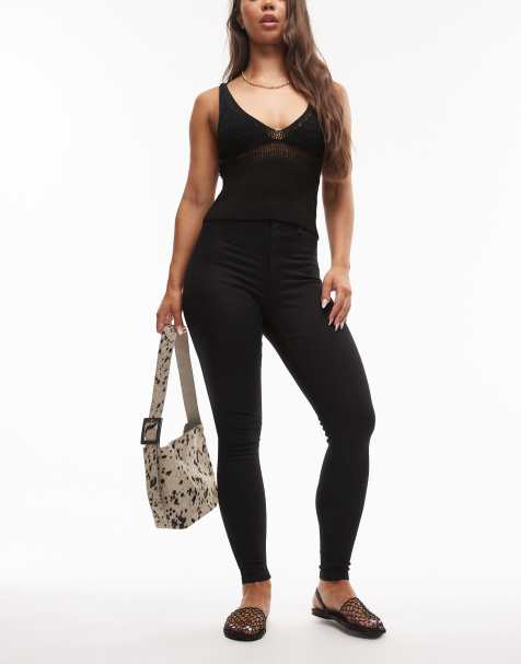 Topshop Hourglass Joni high rise skinny jeans in vintage black - view 1