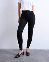 Topshop Hourglass Joni high rise super skinny jean in black