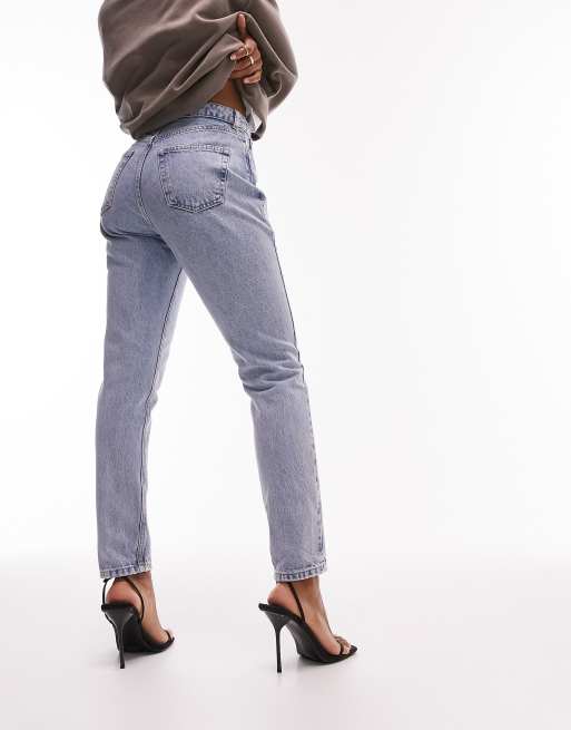 Topshop Hourglass – Original – Blekta mom jeans med hög midja, 2 av 4