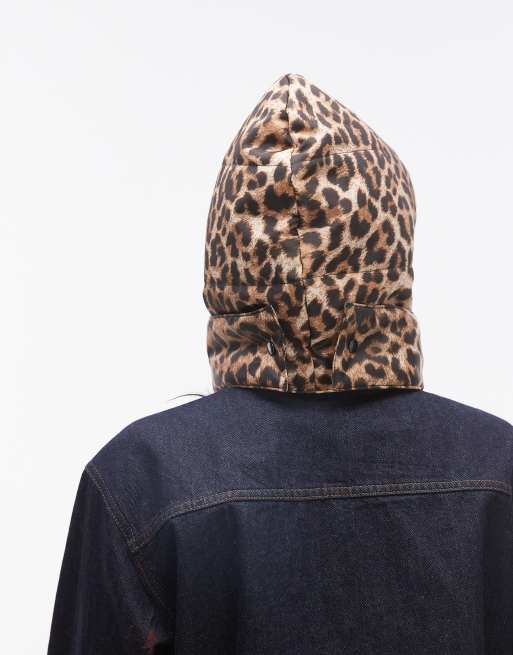 Topshop - Hugo - Foulard matelassé en nylon - Imprimé léopard, 2 de 4