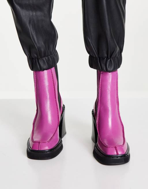 Pink 2025 boots topshop