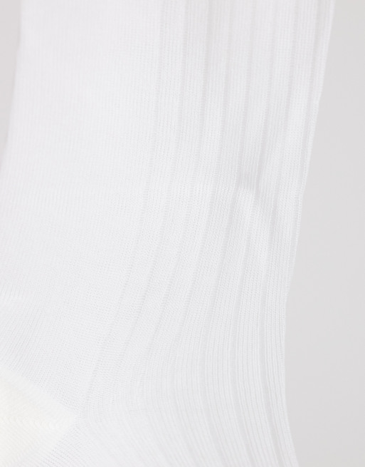 Topshop - Hvide gennemsigtige ribstrikkede sokker, 3 af 3